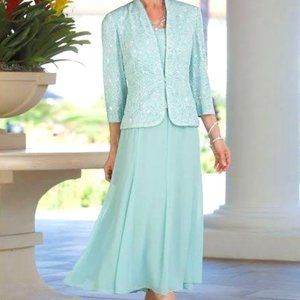 NWT Special Occasion Knit Jacket Dress